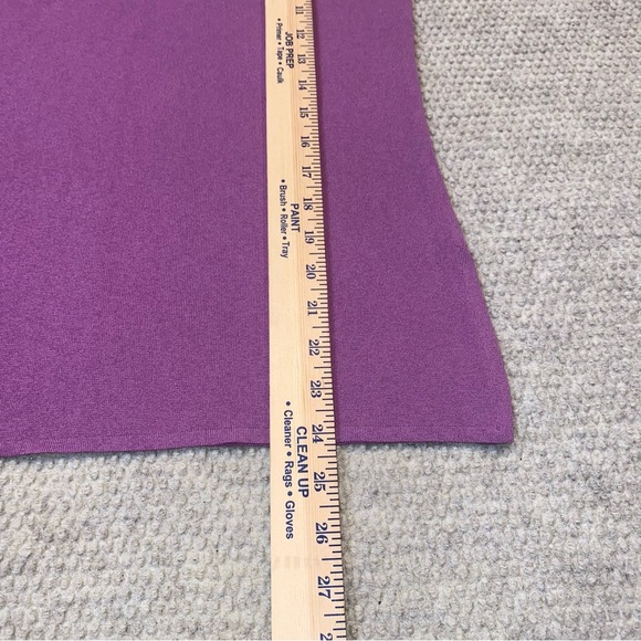 Exclusively Misook 100% Acrylic Tank Top Shirt Purple Women Size XS Extra Small - Picture 3 of 8